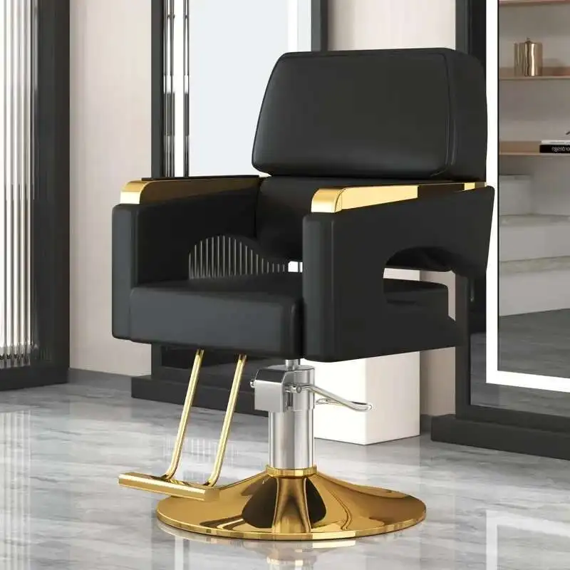 

Multifunctional Chair For Beauty Salon Styling Professional Barber Machines Tilted Hair Stylist Pink Saloon Wheels Manicure Pump