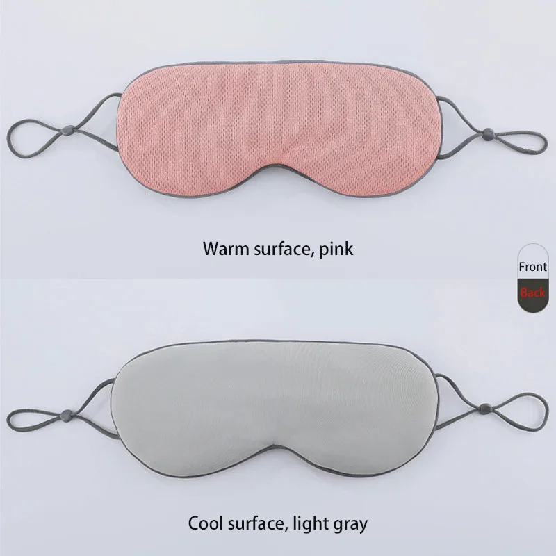 Dual Use Cool And Warm Blackout Mask, Fully Covered Breathable Masks, Hanging Ear Eyeshade, Yoga Relaxation Blindfold Cloth