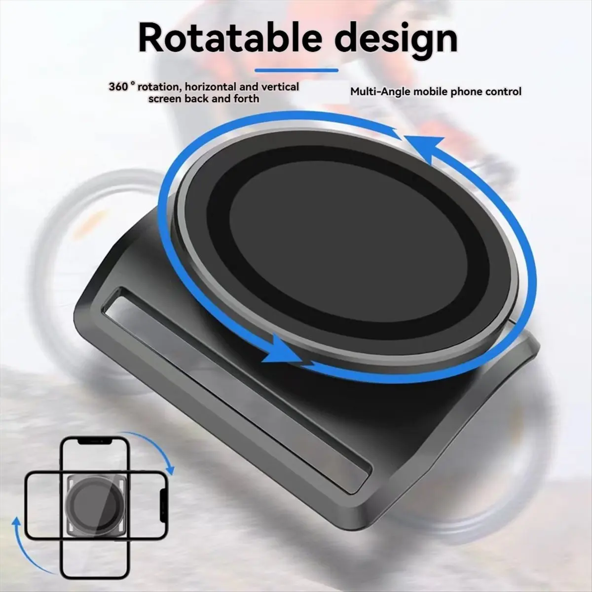 AT42 Magnetic Phone Holder Arm Mount for Cycling Gym Arm Running Arm Phone Holder