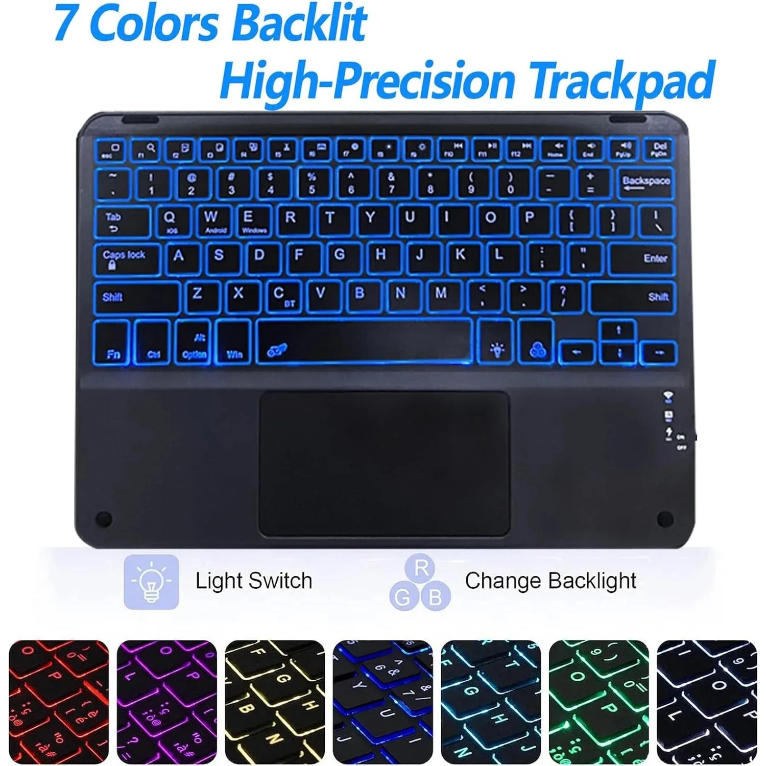 Imagem -03 - Capa de Teclado Retroiluminada Destacável para Samsung Galaxy Tab s8 Ultra Sm-x900 Sm-x910 X916b X918u 14.6