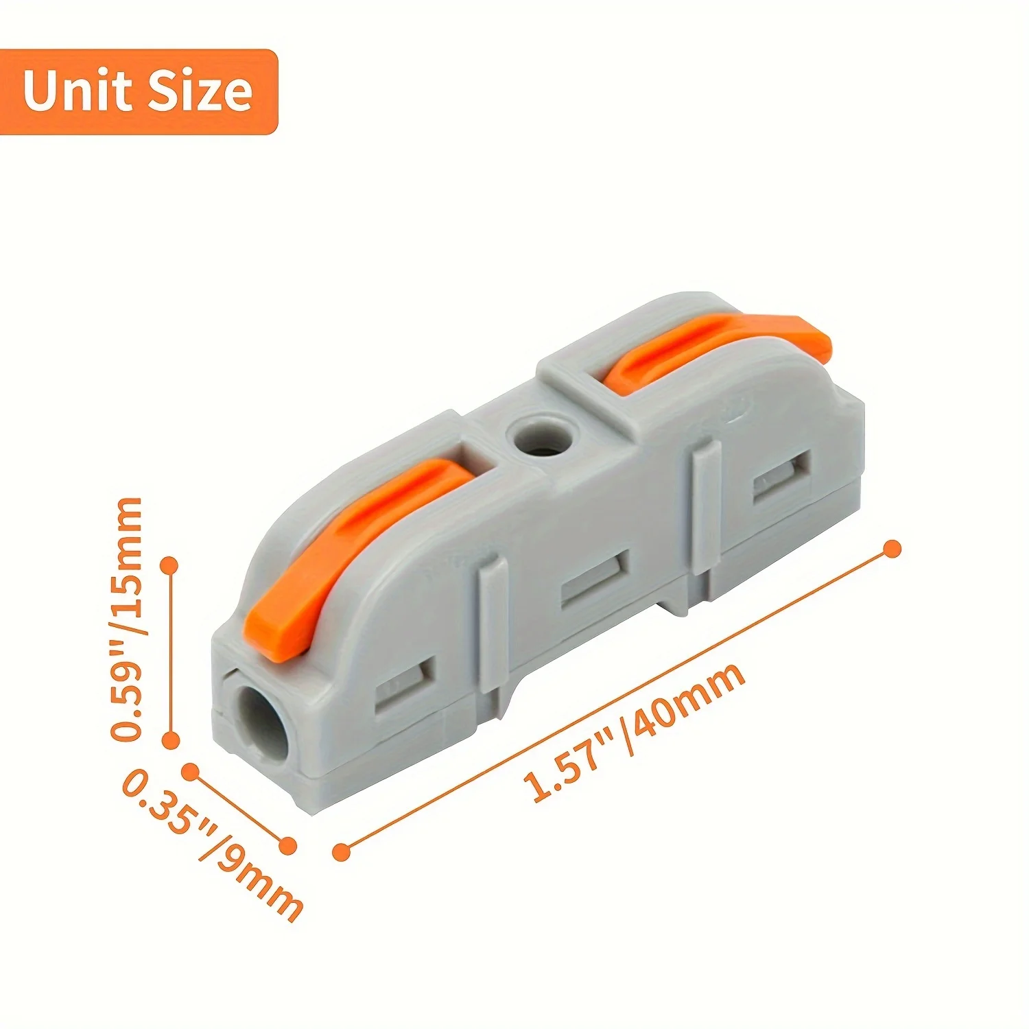 Adea 50/100 Pieces Universal Lever-type Cable Connectors 1-to-1 Direct Connection Assembly Type Electrical Wire Terminals
