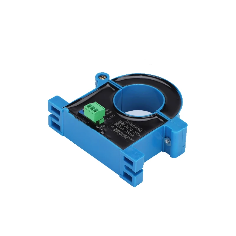 Sensore di corrente Hall ZA-K7 Ingresso CC 0-50-1500A 4-20 mA 0-5 V 0-10 V Uscita RS485 Trasmettitore di corrente split core ad anello aperto