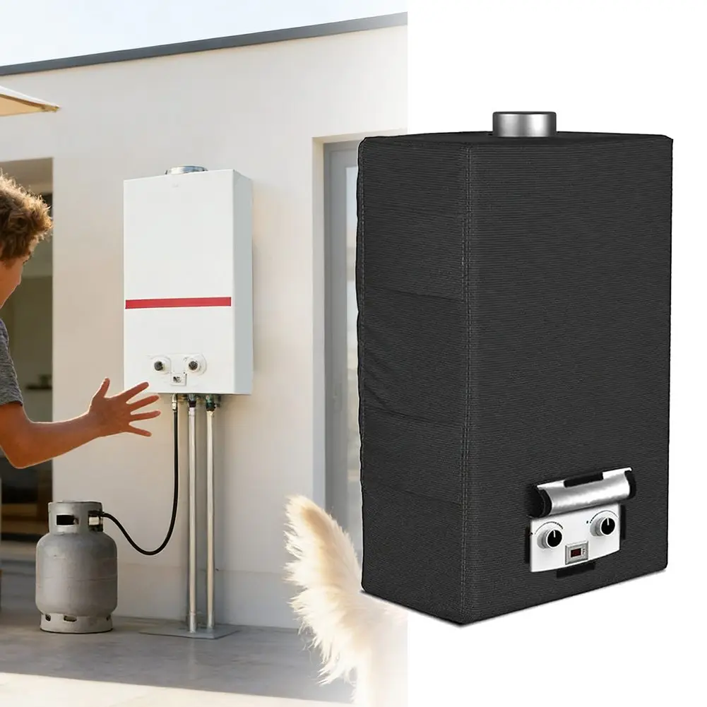 Camping Shield Water Heater Cover Camping Efficient Heat Dissipation Cover Front Sticker Opening Easy To Clean