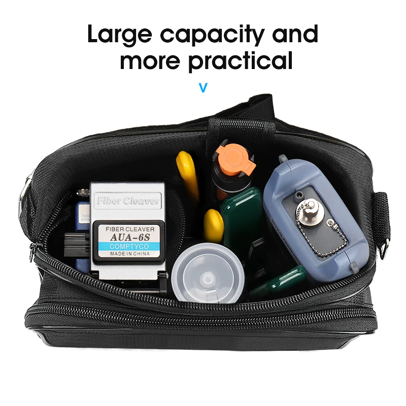 

FTTH Набор для холодного сращивания Набор инструментов для оптоволокна AUA-6S Резак для оптоволокна 10 МВт Красная световая ручка Измеритель оптической мощности -70 ~ + 10 дБм