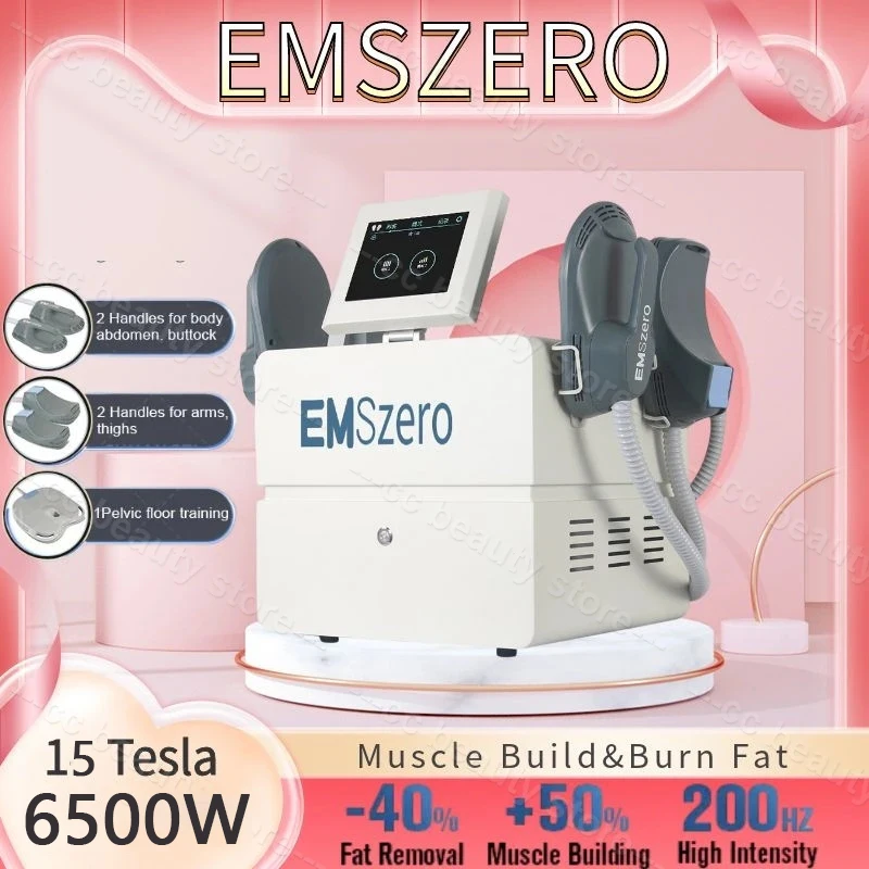 

Emszero neo body slimming Machine 6500W Hi-emt Body Sculpt Fat Loss Emszero 4 Neo Handles Exercise Muscle Pelvic Pad Optional