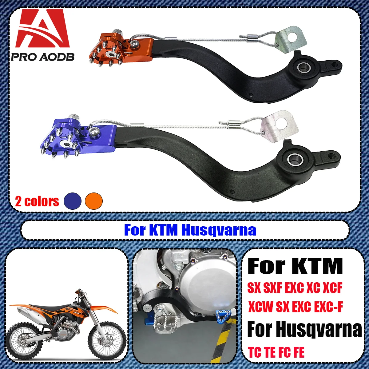 

For KTM SX SXF EXC EXC-F XC XCF XCW XCF-W For Husqvarna TC TE FC FE Motocross CNC Brake Pedal Foot brake lever Brake 2008-2016