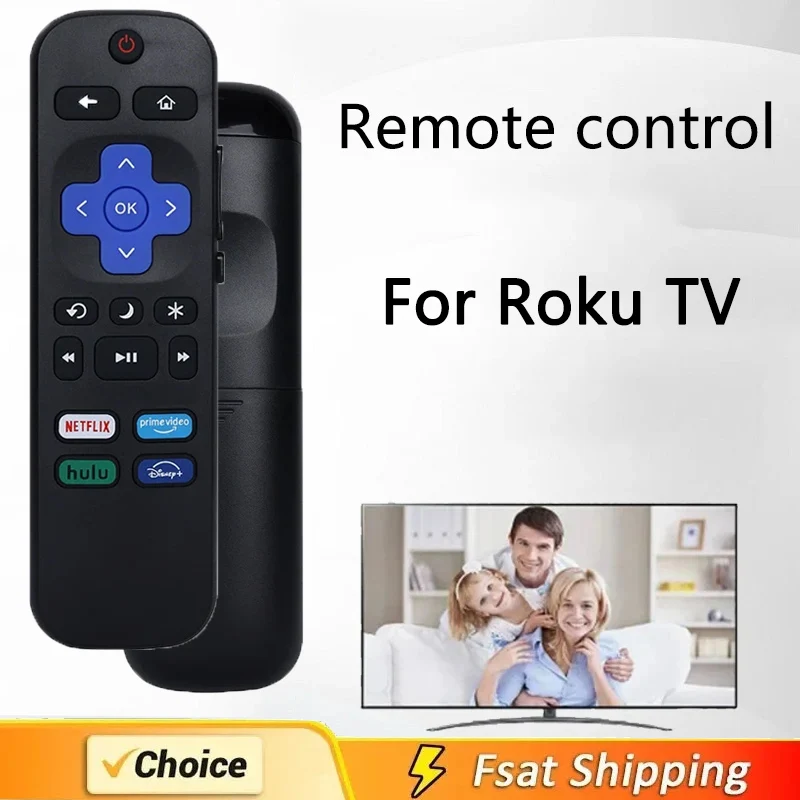 New Replacement Remote Control Fit for All Roku TV, Compatible for TCL Roku/Hisense Roku/Onn Roku/Aparatos/Insignia Roku/HITACHI