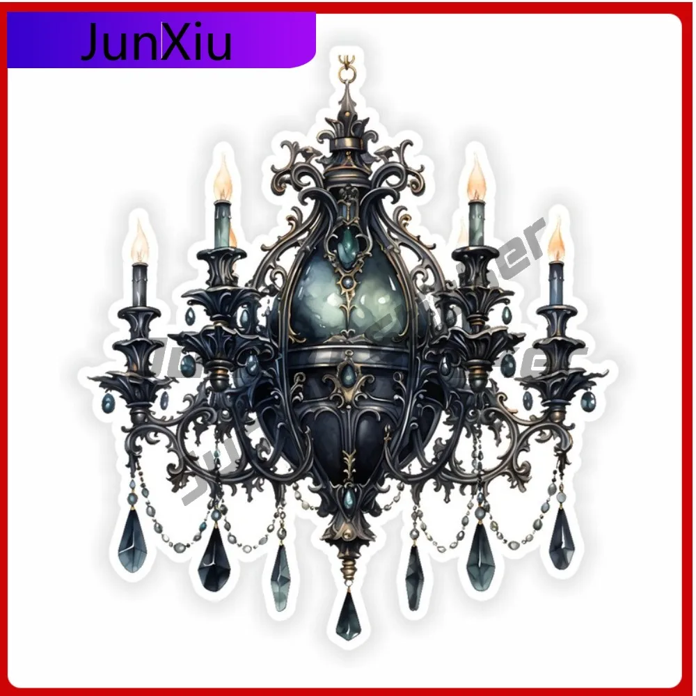 

Gothic Chandelier Stickers Waterproof Vinyl Custom Decals Car Rear Suv Camping Sticker Motorcycle Stickers Funny Decoration Acce
