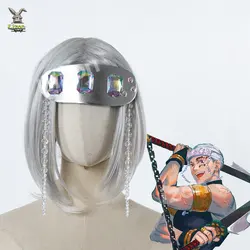 Demon Slayer Kimetsu No Yaiba Uzui Tengen Cosplay Headwear Props Crystal Headband Party