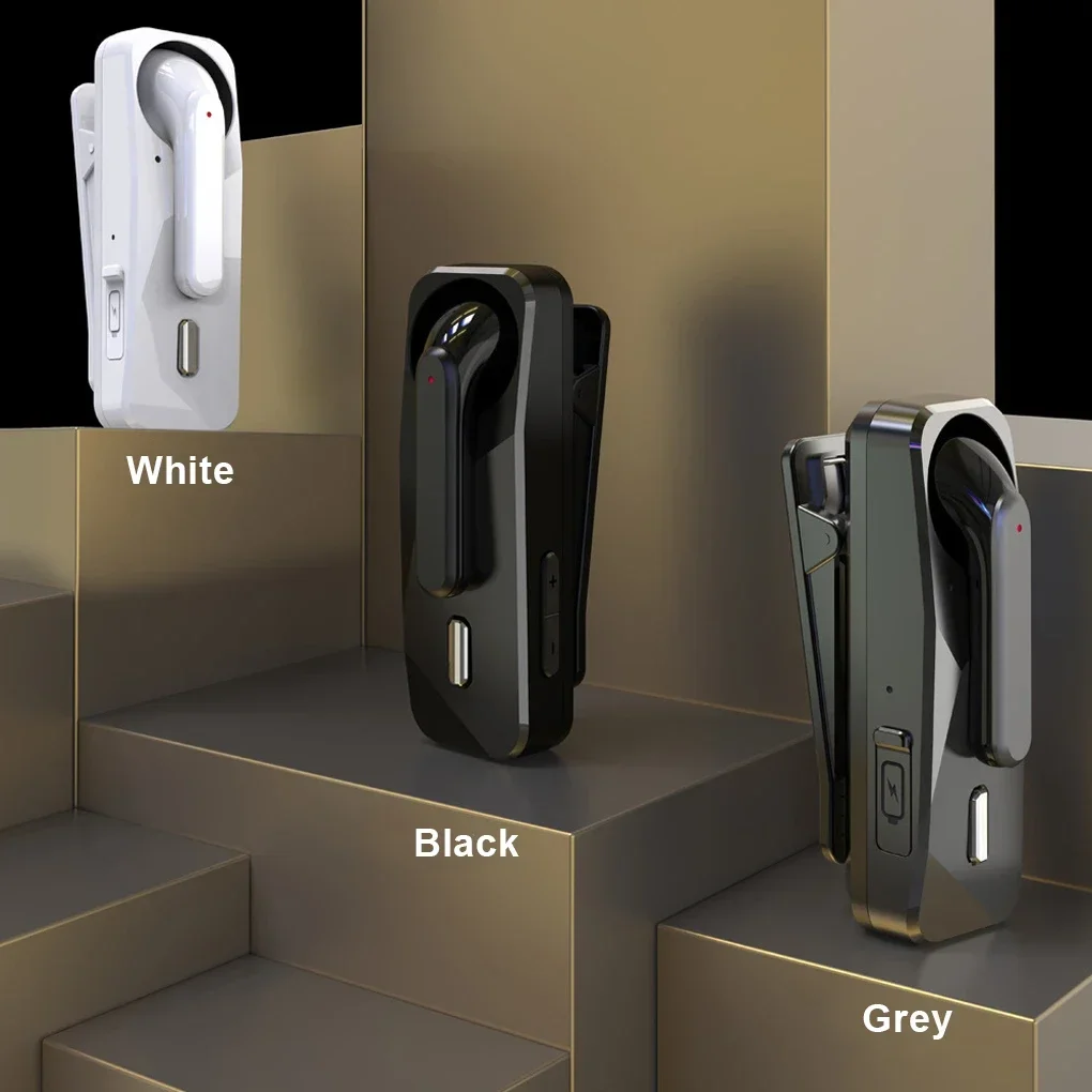 Collar Earphones for One Ear Bluetooth 5.1 Wireless Headset Business Earphone with Mic Sports Ear Hook Handsfree for Drive 2025