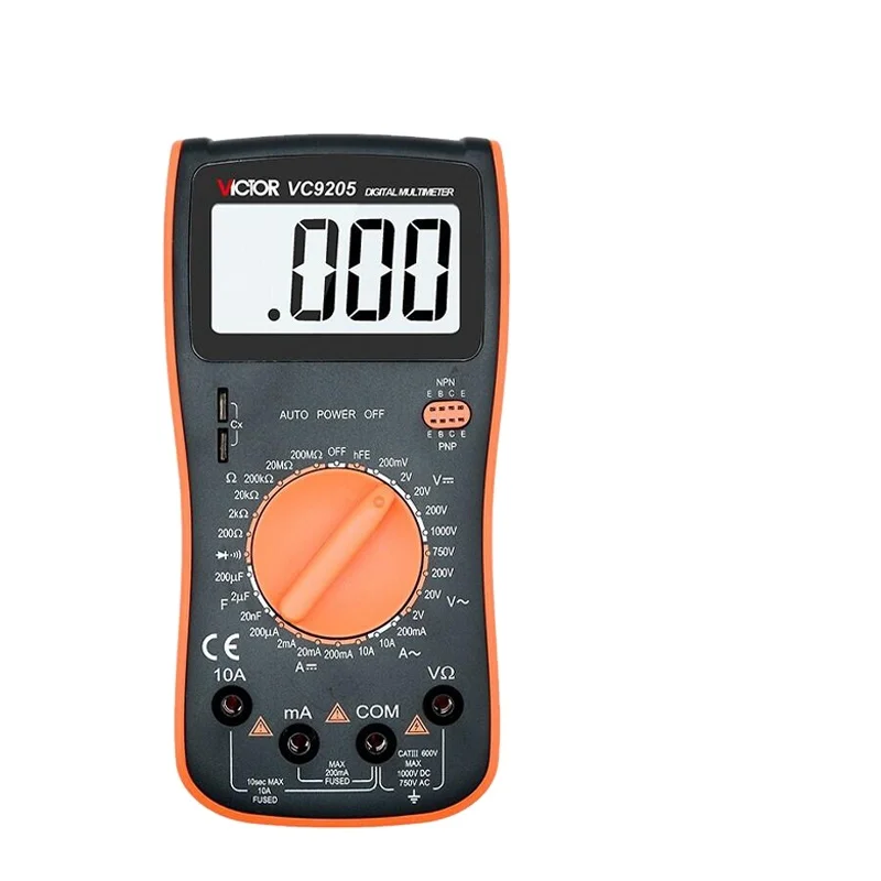 

VICTOR VC9205 3 1/2 Digit Lcd Display Electric Multimeter Ac Dc 1000V10A