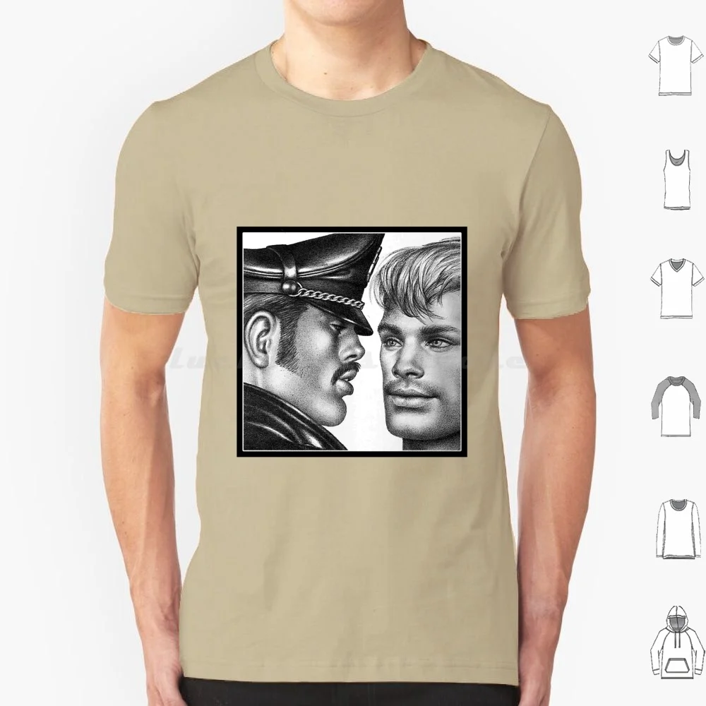 Tom Of Finland-Secret T Shirt 6xl Cotton Cool Tee Bara Yaoi Anime Manga Gym Art Queer Art Muscle Bottom Kink Kinky Pervert Top