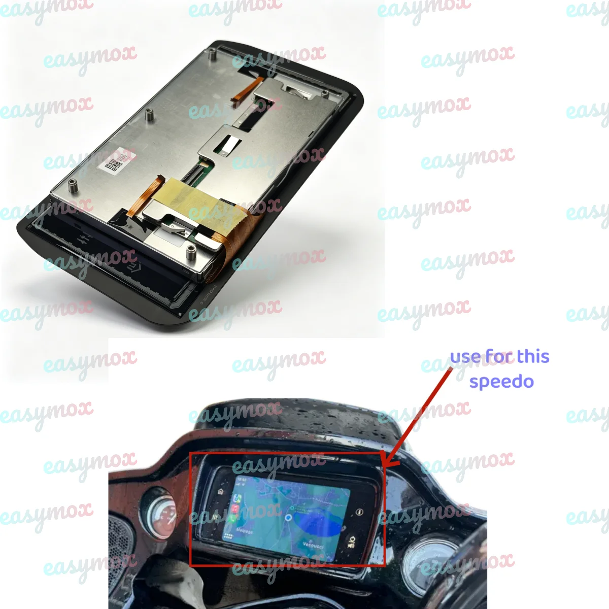 6.5 Inch 50 Pins Touchscreen Digitizer For Harley Davidson LQ065Y5DX01 Dashboard Speedometer Instrument Cluster Repairment