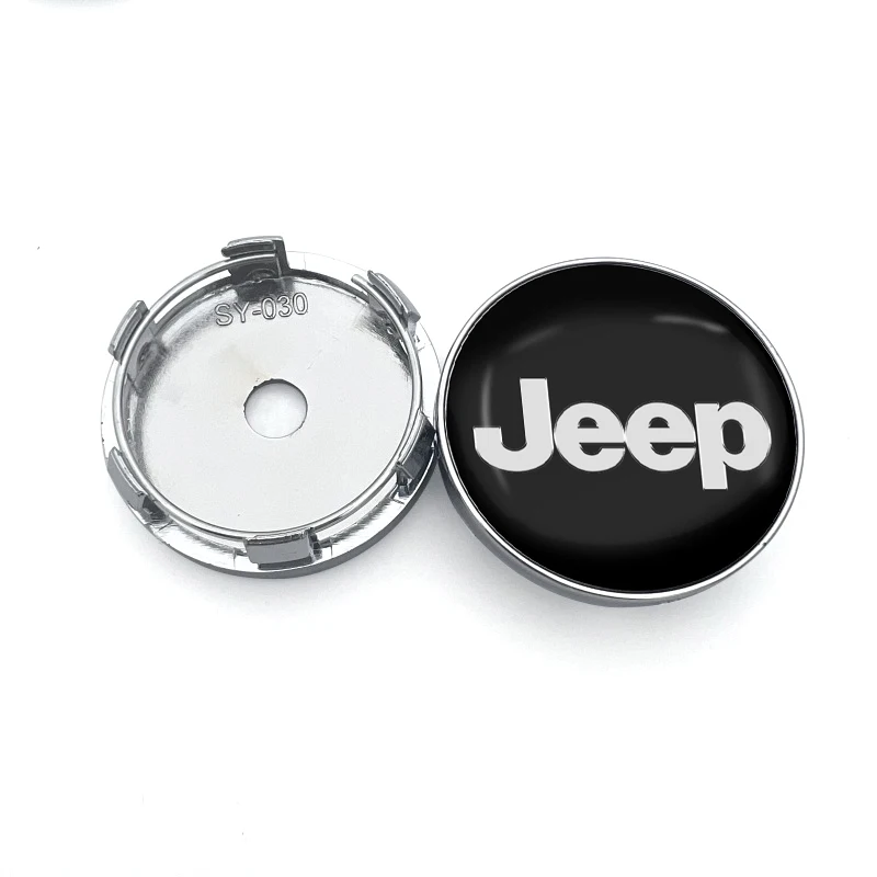 4Pcs 56/60mm Car Wheel Center Hub Cap Car Accessorie for JEEP Wrangler Grand Cherokee Compass Renegade JK TJ Patriot Trail Hawk
