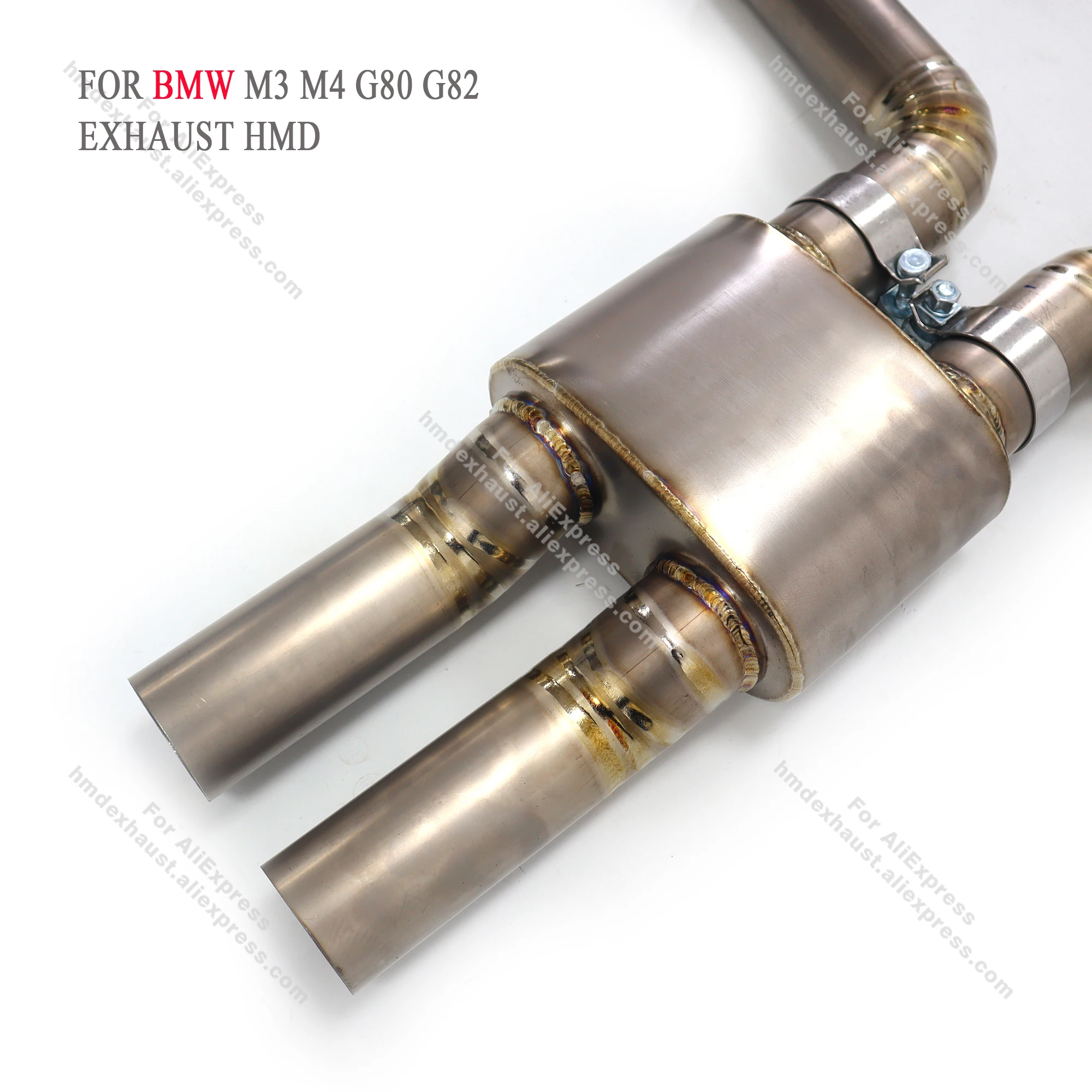 الأنبوب الأوسط Ti and Downpipe SS304 لنظام العادم BMW M3 M4 G80 G82 تركيب غير مدمر #3