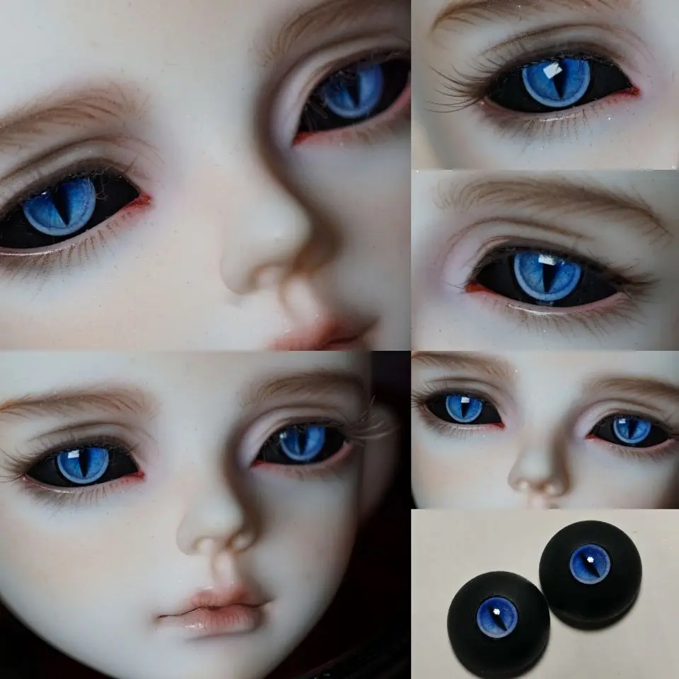 Neue Harz Augen Puppe Augapfel Katzenaugen Puppe Zubehör Für 1/6 1/8 1/3 BJD Puppe OB11 DIY Handgemachte Augapfel 10mm/12mm/14mm/16mm – Detail 1