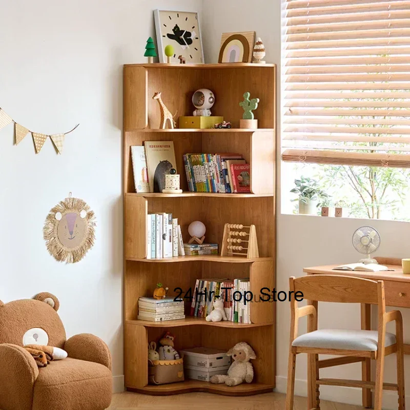 

Nordic Rotating Bookcases Kids Corner Bedroom Plant Minimalist Bookcases Toy Modern Libreria Scaffale Home Furniture YQ50B