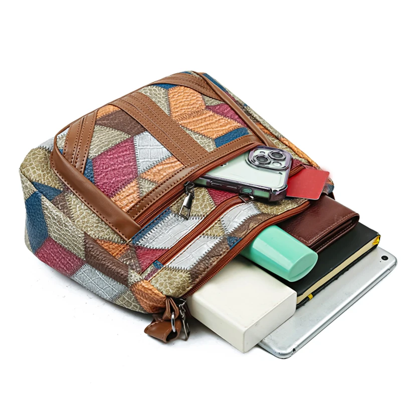 Adatto per riunioni all'aperto, viaggi, tasche di grande capacità, spallacci regolabili, leggeri e semplici