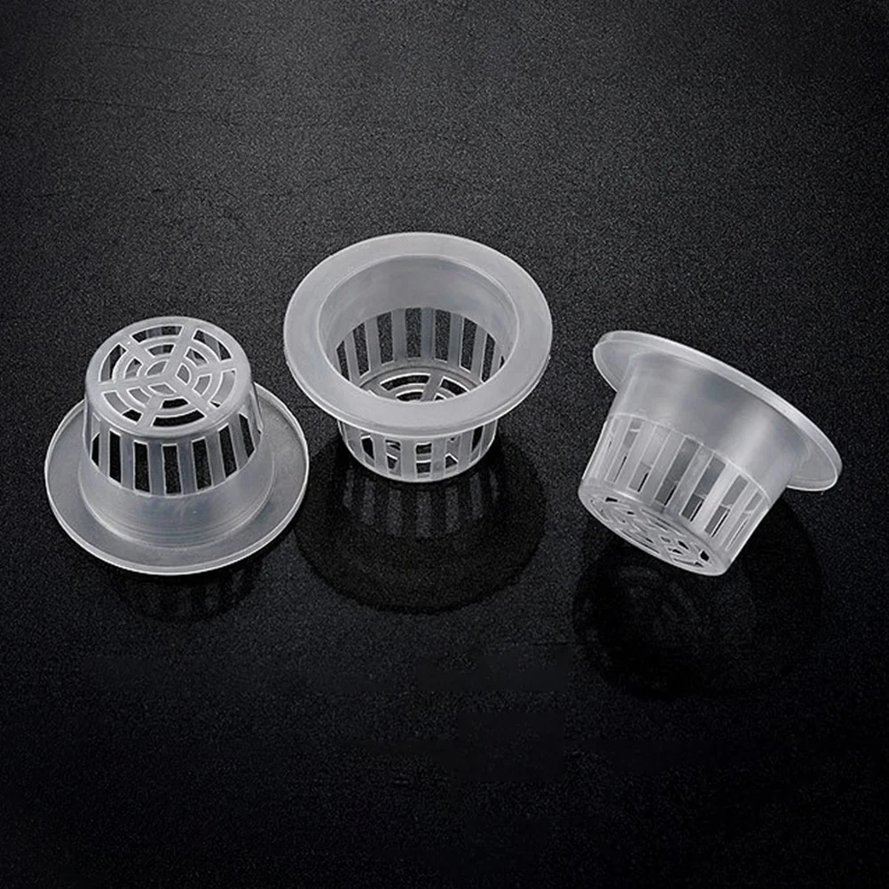 

20pcs Hydroponic Baskets Plant Nursery Pots Slotted Design Mesh Cup Garden Net Cups Growing Orchids Tomatoes Peppers Healthy