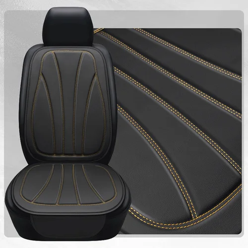 Imagen 2 del producto Fundas de asiento de coche delanteras individuales, Protector de asiento de cuero a prueba de agua, funda de asiento de conductor antideslizante Universal, cojín de asiento dividido delantero