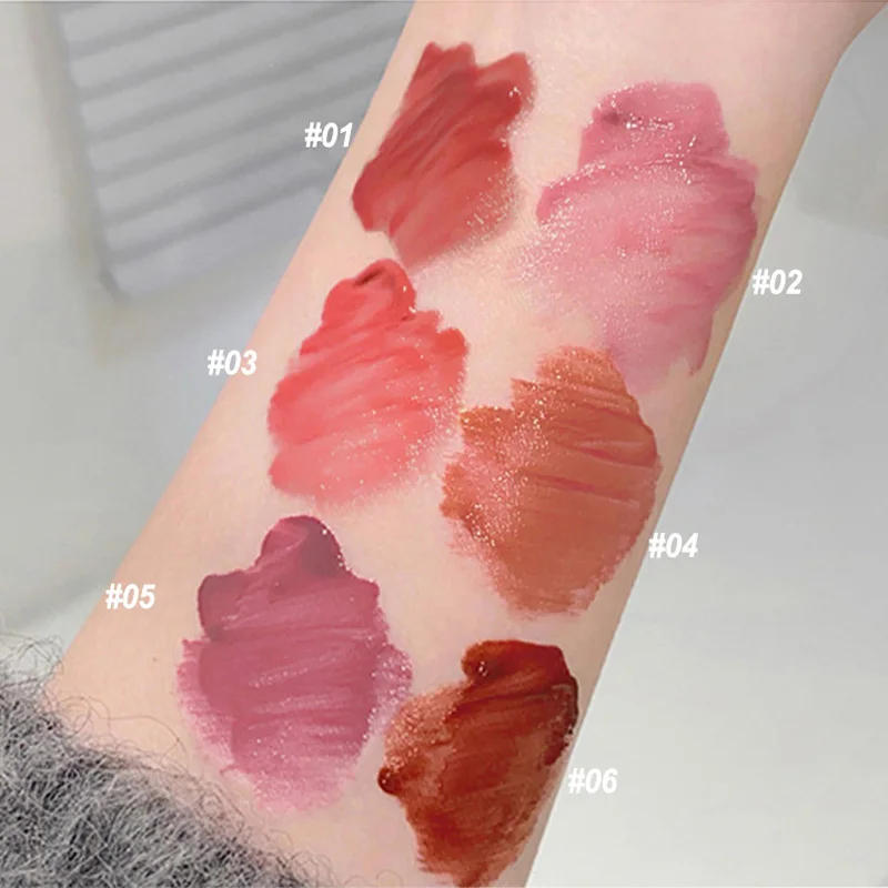 ملمع شفاه يدوم طويلاً للنساء ، صبغة شفاه بخلاصة ترطيب ، ملمع شفاه عالي اللمعان ، سمنة شفاه Pout ، لون أحادي اللون