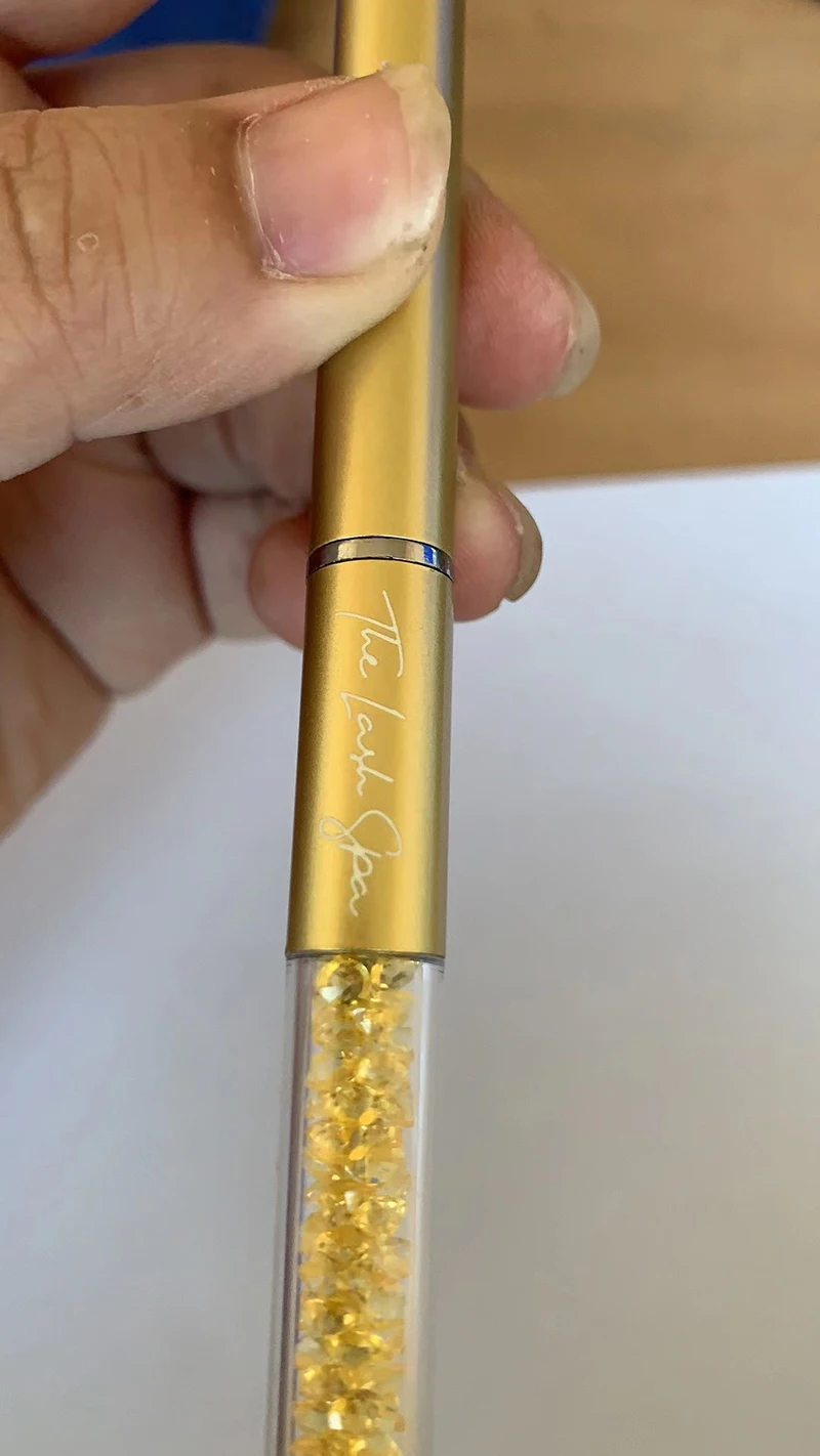 1 stücke Diamant Wimpern Pinsel Augenbraue Kamm Mascara Wands Applikator Stirn Heben Micro Pinsel Lash Verlängerung Liefert Make-Up-Tool – Detail 5