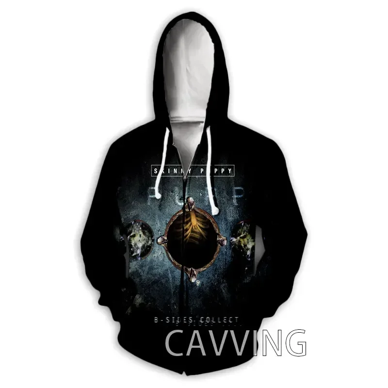 New Fashion 3D Print  Skinny Puppy  Zipper Hoodies Zip Up Hooded Sweatshirts Harajuku Hoodie Hip Hop Sweatshirts   Z02