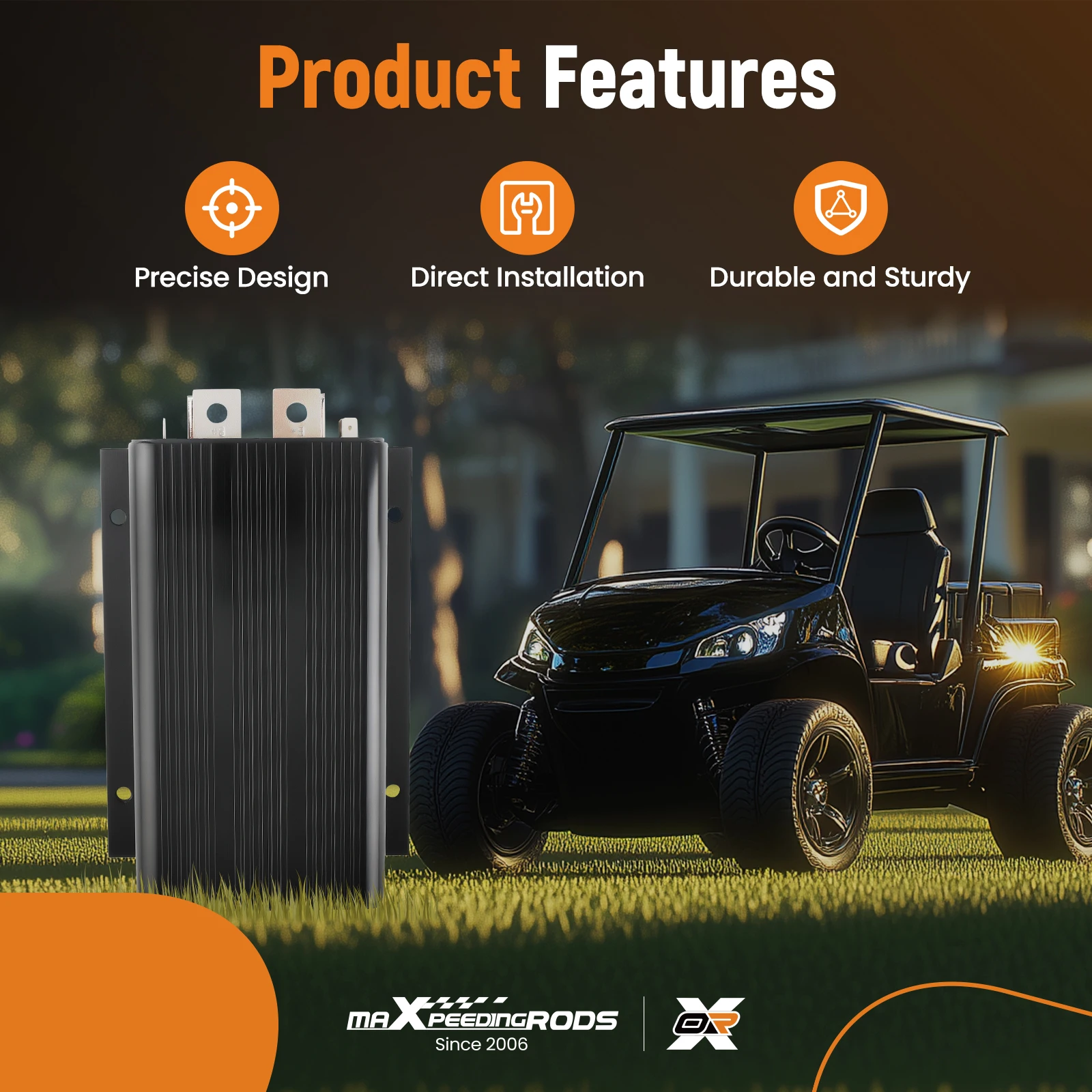 

Контроллер для гольф-каров 36В 500А 0-5 кОм для Curtis 1204 / 1205 1205-112 1205-103