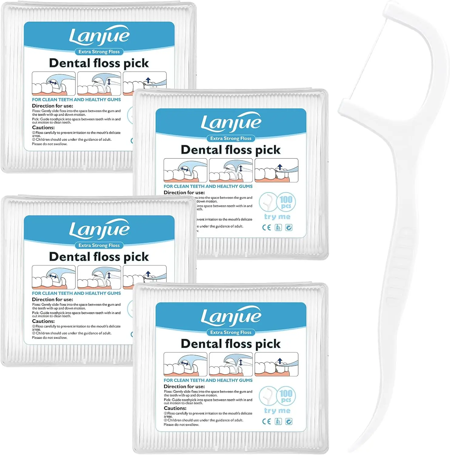 

Зубочистки с нитью для чистки зубов, 400 штук, в портативном футляре, дорожные зубочистки для семейной гигиены зубов