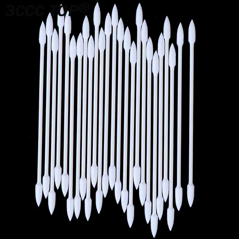 25PCS 8cm Disposable Cotton Swab Ceaning Bluetooth Earphone Clean Sticks for Smart Phone Charger Port Headphones Clean Tool