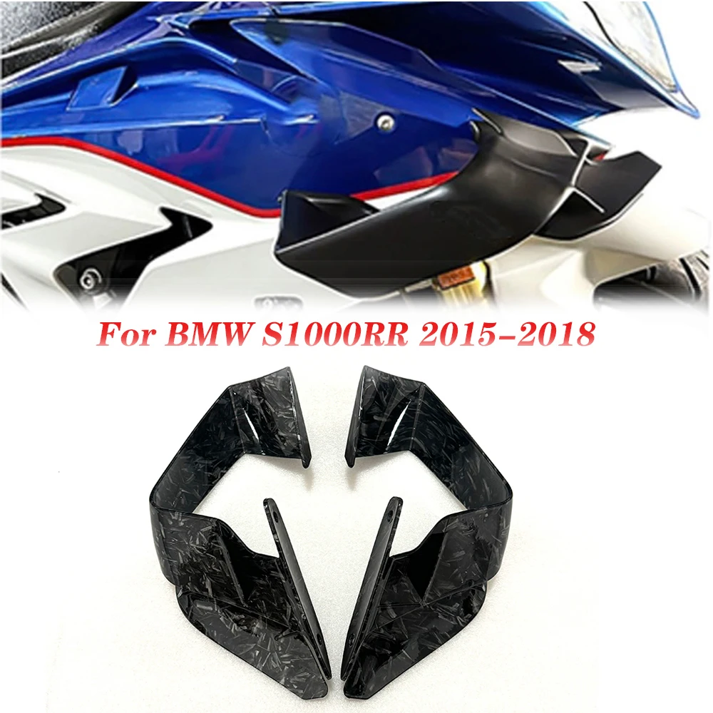 

S 1000RR 2015-2018 фиксированное крыло для BMW S1000RR S1000 RR 2015 2016 2017 2018 обтекатель крыло передний спойлер из АБС-пластика