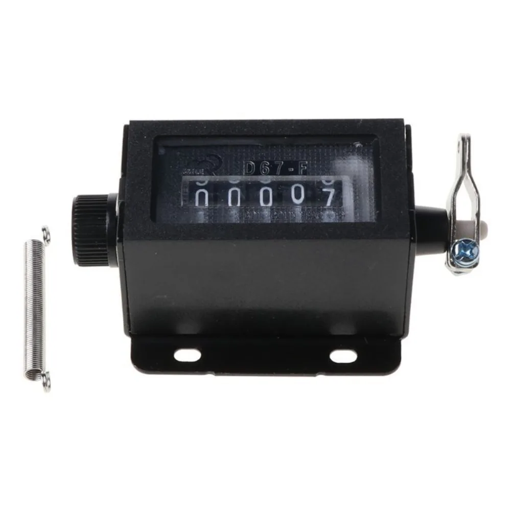 D67-F Digit 0-99999 Lap Trackers Tally Counter Pitch Counter Mechanical Resettable Counter Lap Counter Pull Counter