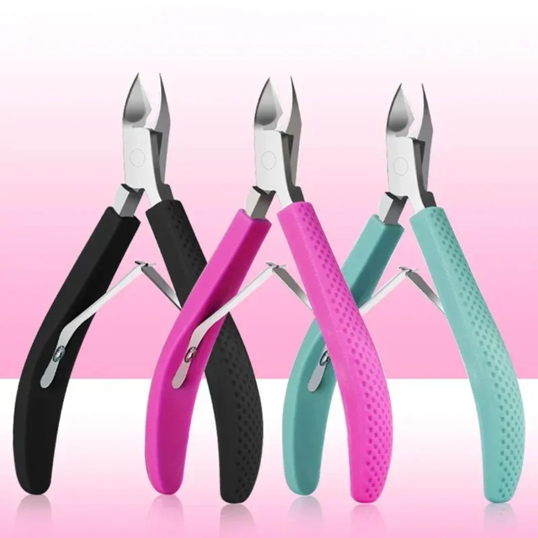 

Cuticle Nippers Nail Clipper For Ingrown Stainless Steel Manicure Cuticle Scissors Non-Slip Dead Skin Remover Pedicure Tools HOT
