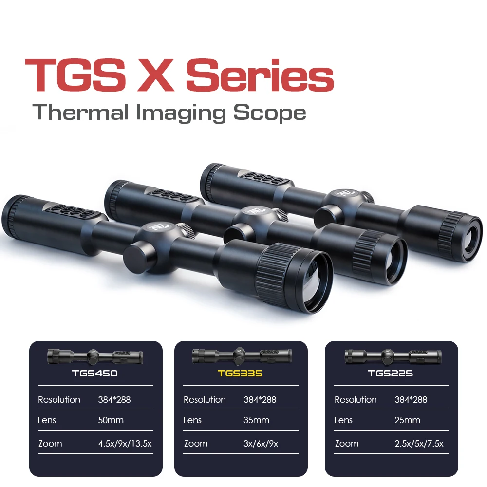 

TRV Thermal Scope Riflescope for Hunting 35mm Lens 384*288 Thermal Imaging Monocular WIFI APP with Video Rec PIP