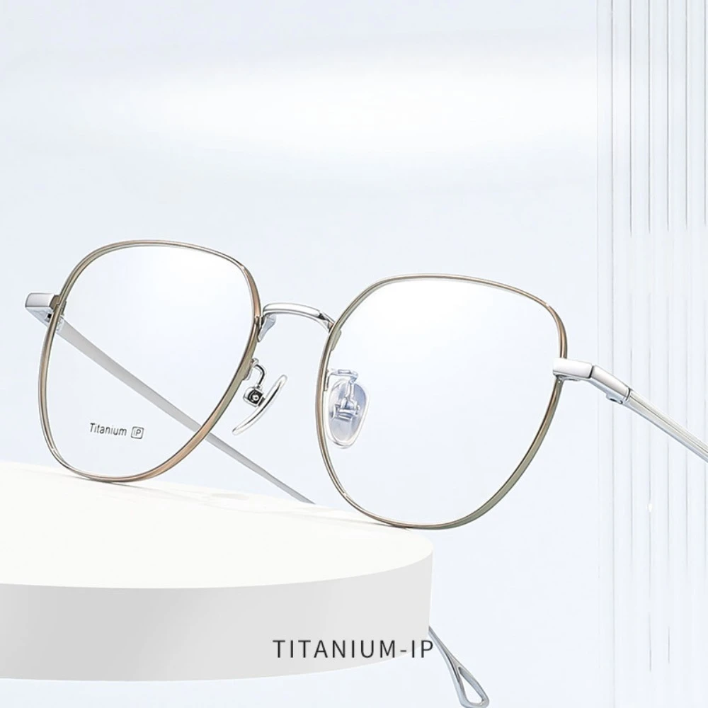

New Retro Simple Glasses Frames Student Myopia Glasses National Tide Pure Titanium Glasses Frames