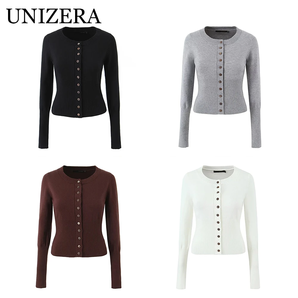 

Autumn new women's clothing European and American style fashion personality versatile daily sweet knitted cardigan