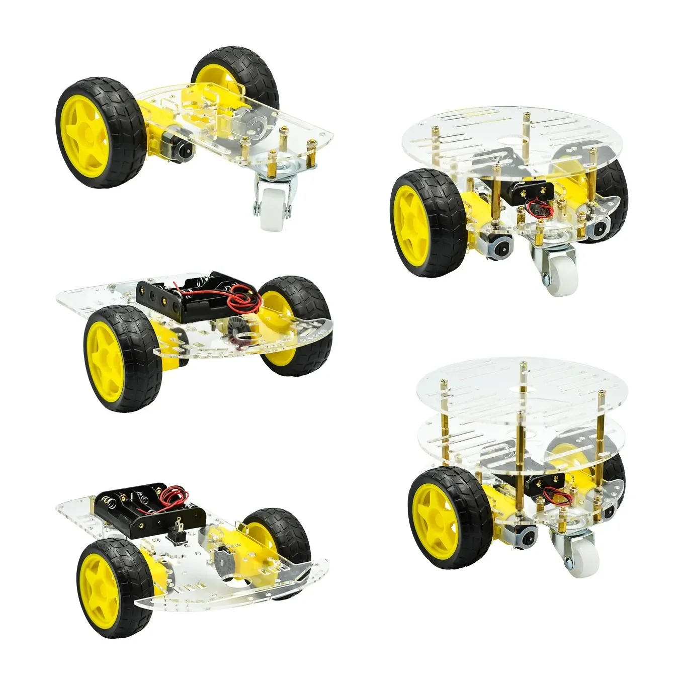 Avoidance -tracking Motor Smart Robot Car Chassis Kit Speed Encoder Battery Box 2WD Ultrasonic module For Arduino UNO R3 kit