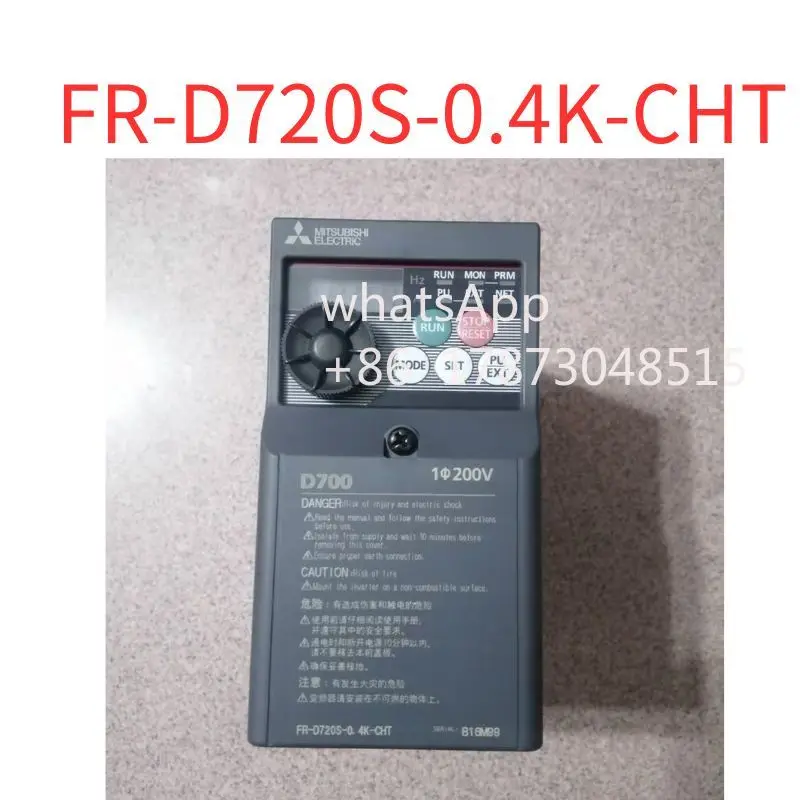 

Second-hand Frequency converter FR-D720S-0.4K-CHT 400W 200V Test OK