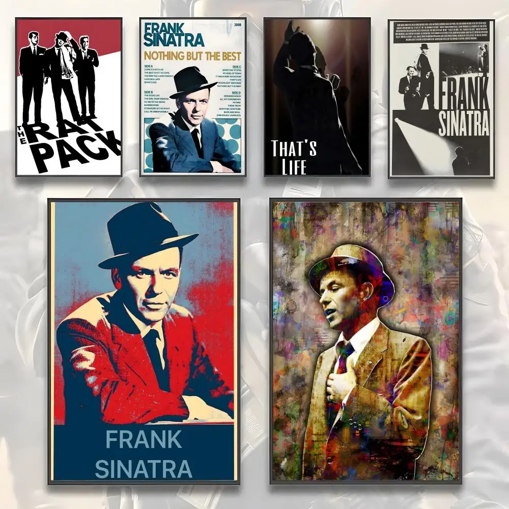 Poster Premium PP Wall Decal - Peel & Stick, HD Print, Waterproof Home Decor Chairman Of The Board Frank Sinatra-Singer