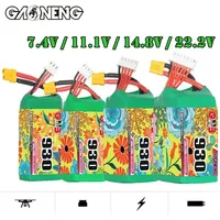 GAONENG 2S-7.4V 3S-11.1V 4S-14.8V 6S-22.2V 930mAh 120C GNB LiPO Battery For FPV Racing Drone RC Helicopter Airplane Parts