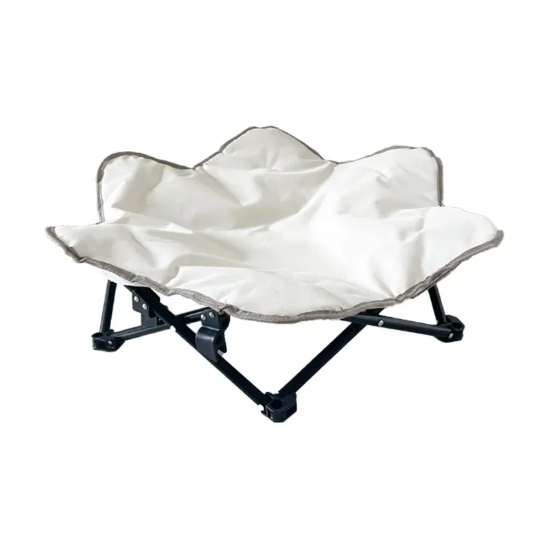 Folding dog bed Portable, removable and washable, cat kennel for all seasons, stable load-bearing, hexagonal off the ground