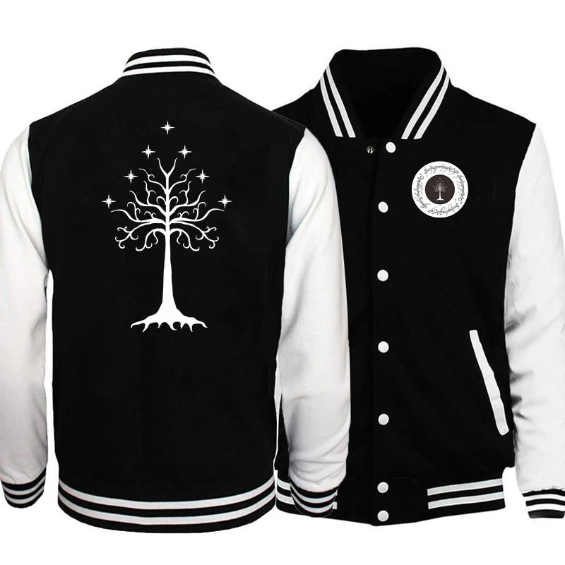 Lord Tree of Gondor Ring Baseball Jacket Men Clothing Women Streetwear Fleece Bomber Jackets for Kids Winter Coats