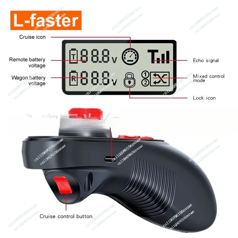 

4WD 1000W Electric Four Drive kit 4.10-4 Off-road Tires 10 Inch Wheel Hub Cart 250W Motor With Wireless Remote Control