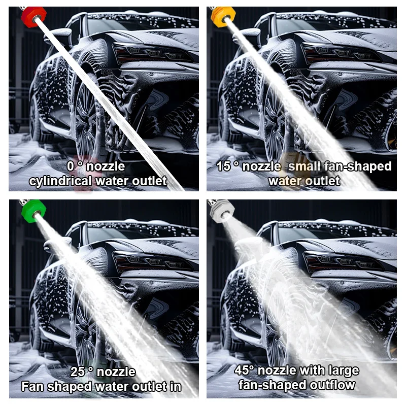 Adjustable Pressure High-Pressure Wash Machine 2.5KW Car Wash Equipment Electric Washer Machine With Visual Pressure Gauge