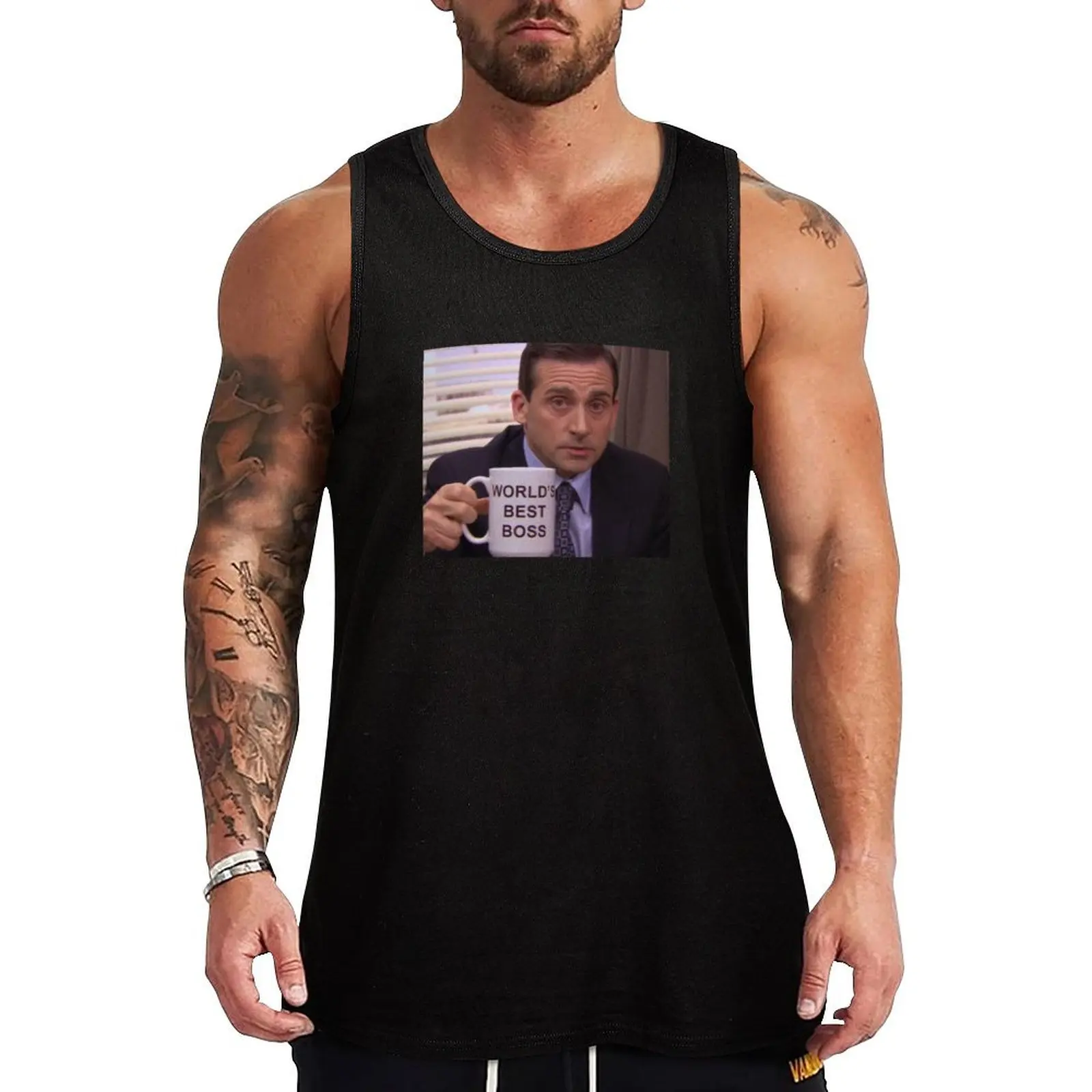 

The Office World's Best Boss Tank Top gym Men's t-shirts Sleeveless men