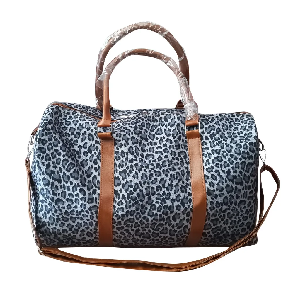 Colorful leopard print travel bag,fashion women's storage bag, short distance portable handbag bolso para traje hombre