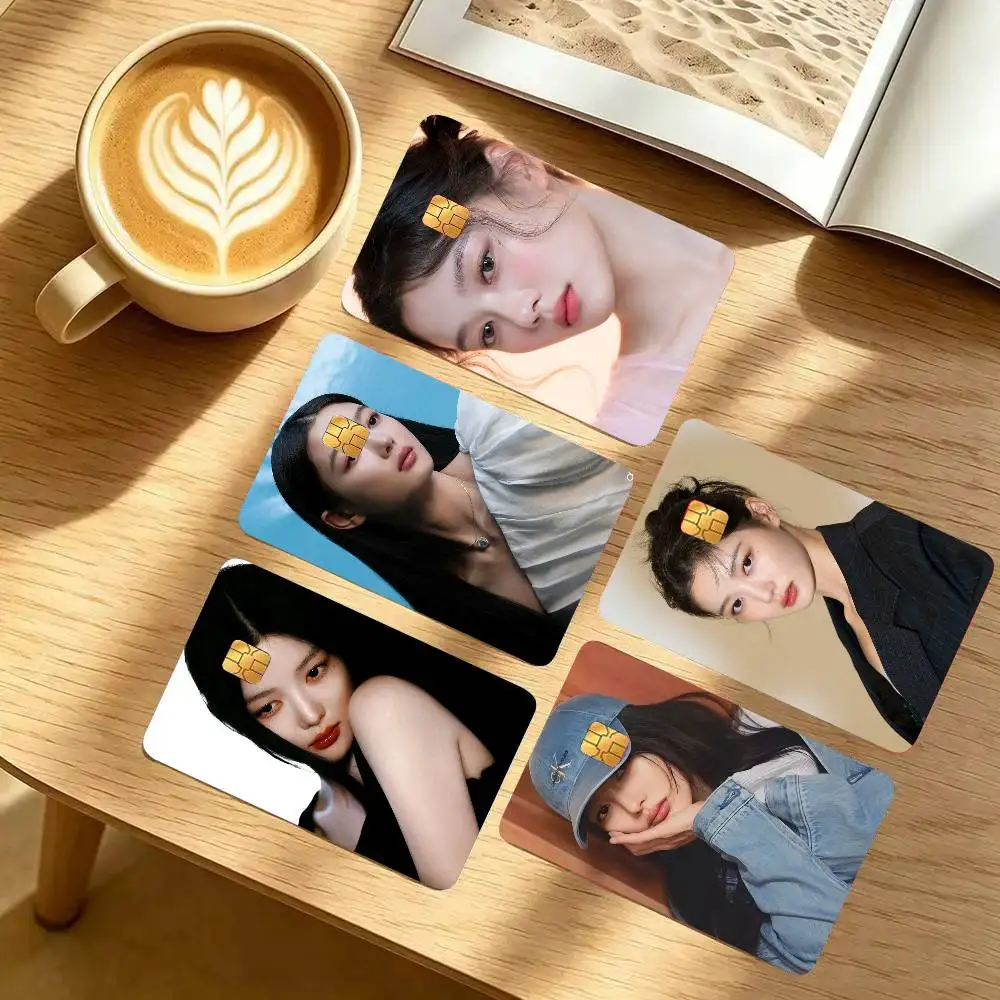 Korean Celebrity Kim You Jung Card Sticker 4Pcs Credit Card Skin Anti Scratch Bank Debit Card Decal