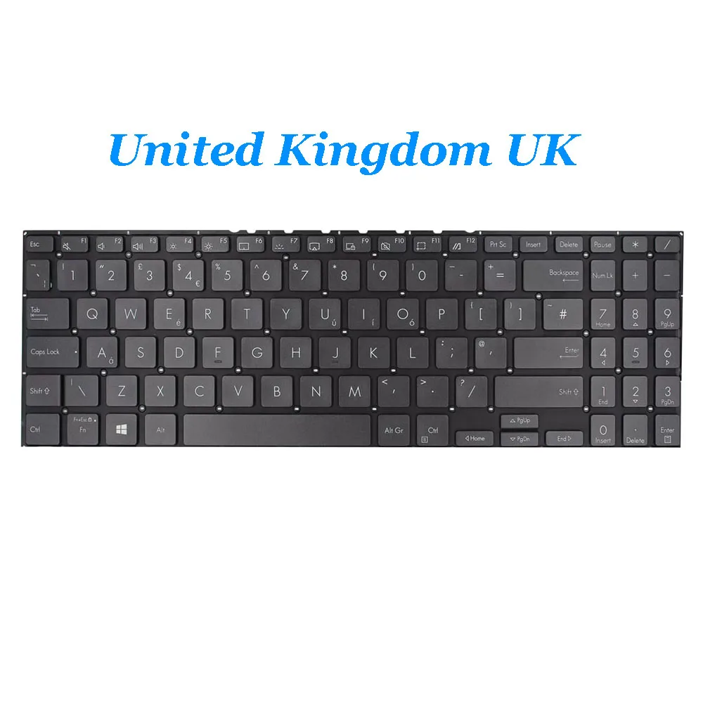 UK\US Laptop Keyboard For ASUS ZenBook Flip 15 UX564EH UX564EI UX564PH With Backlit Black
