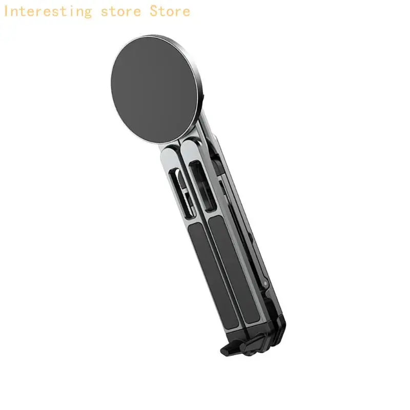 Folding Device Holder for Phones with Covers, with Repositionable Support for Tablets, Laptops and Meetings 55KC