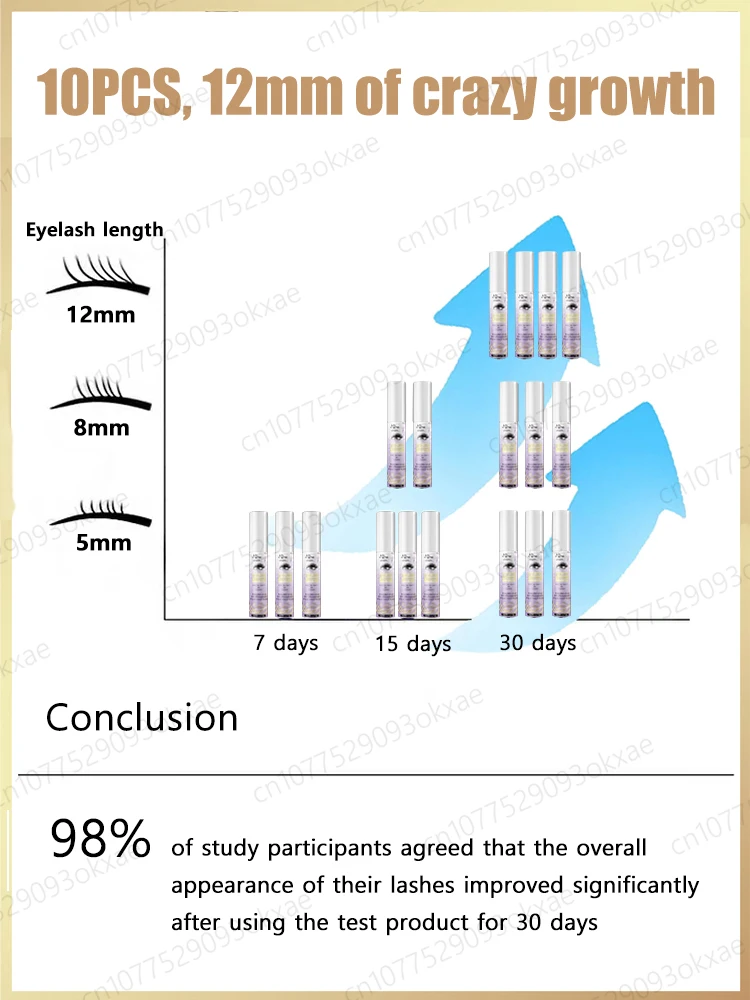 Wimpernwachstumsserum, 3 Tage, schnelles Wimpernwachstum, Augenbrauen, natürliches Serum, Verbesserung der Wimpernlifting, Verlängerung der Wimpernverdickung